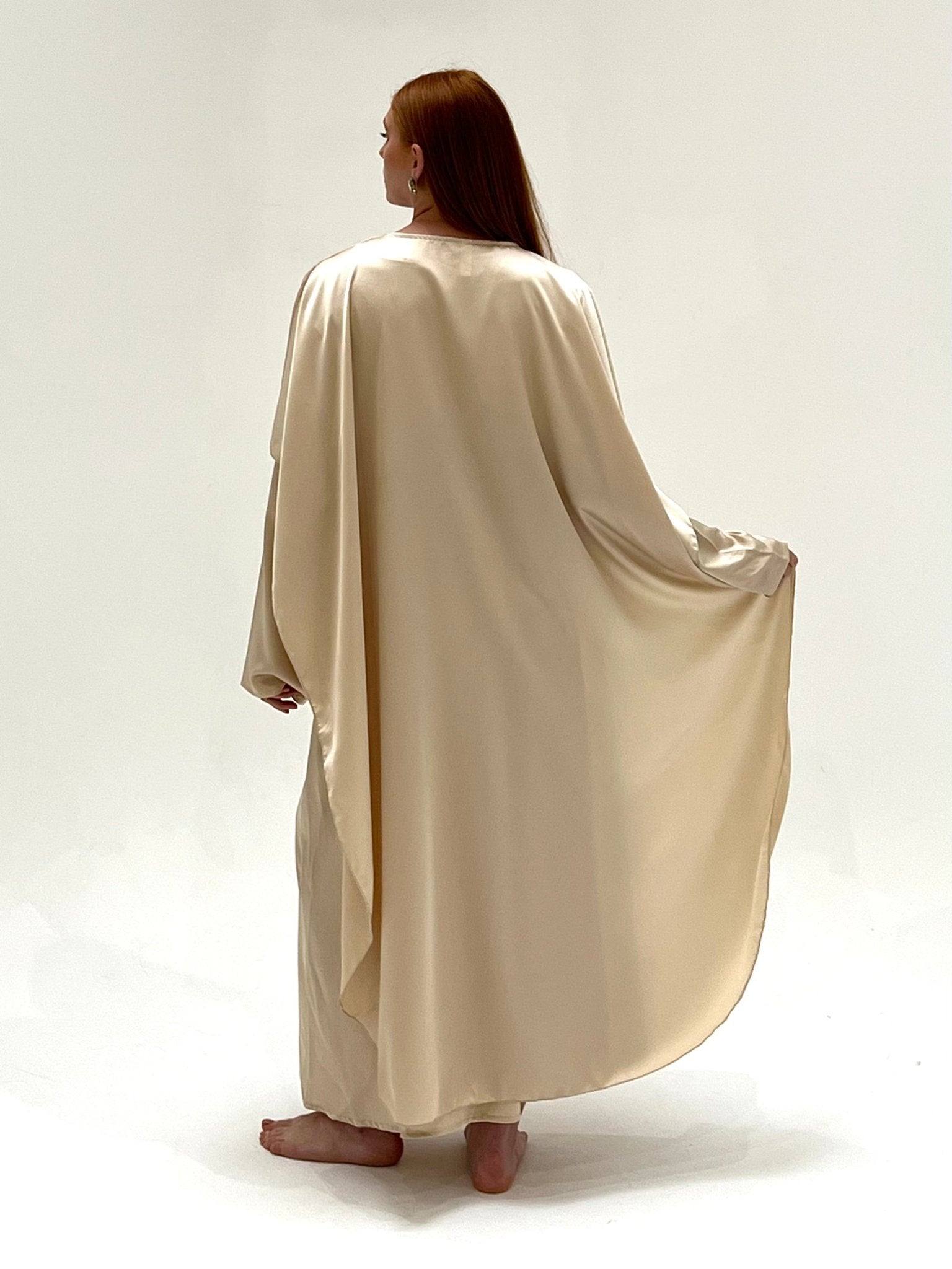 Abaya Cap Orelle Beige Clair - TAHIRA