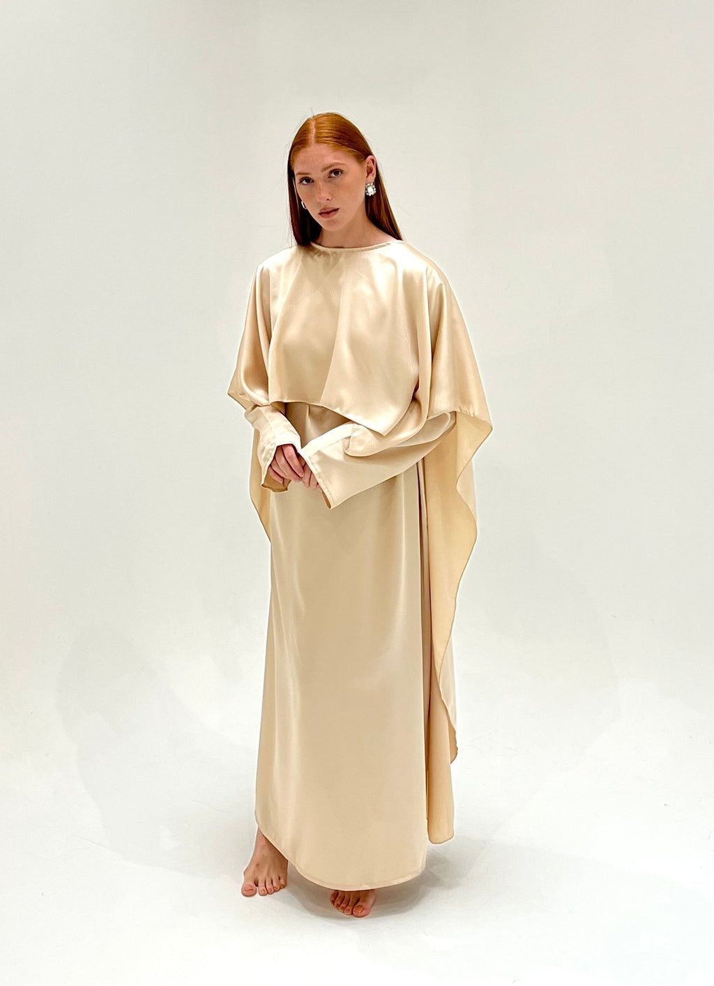 Abaya Cap Orelle Beige Clair - TAHIRA