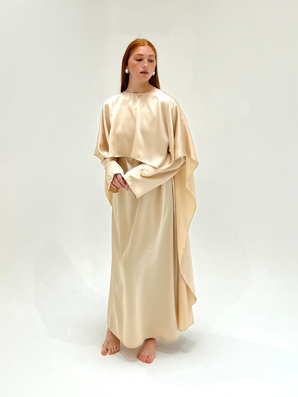 Abaya Cap Orelle Beige Clair - TAHIRA