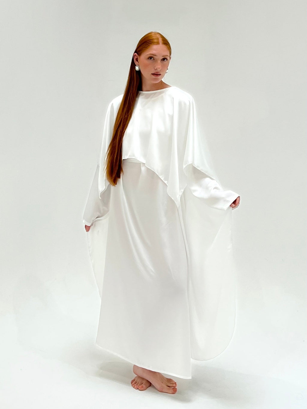 Abaya Cap Orelle Blanche - TAHIRA