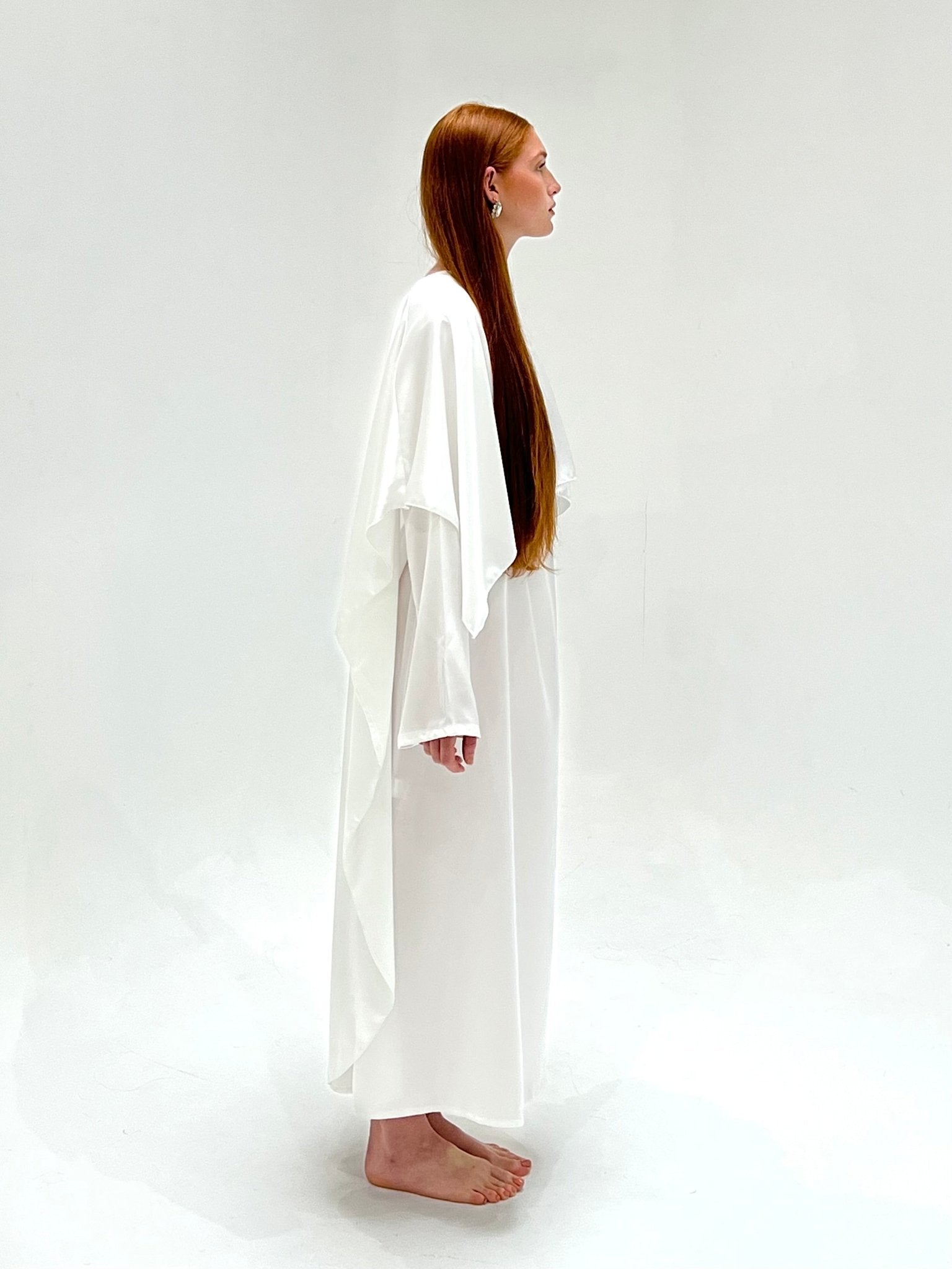 Abaya Cap Orelle Blanche - TAHIRA