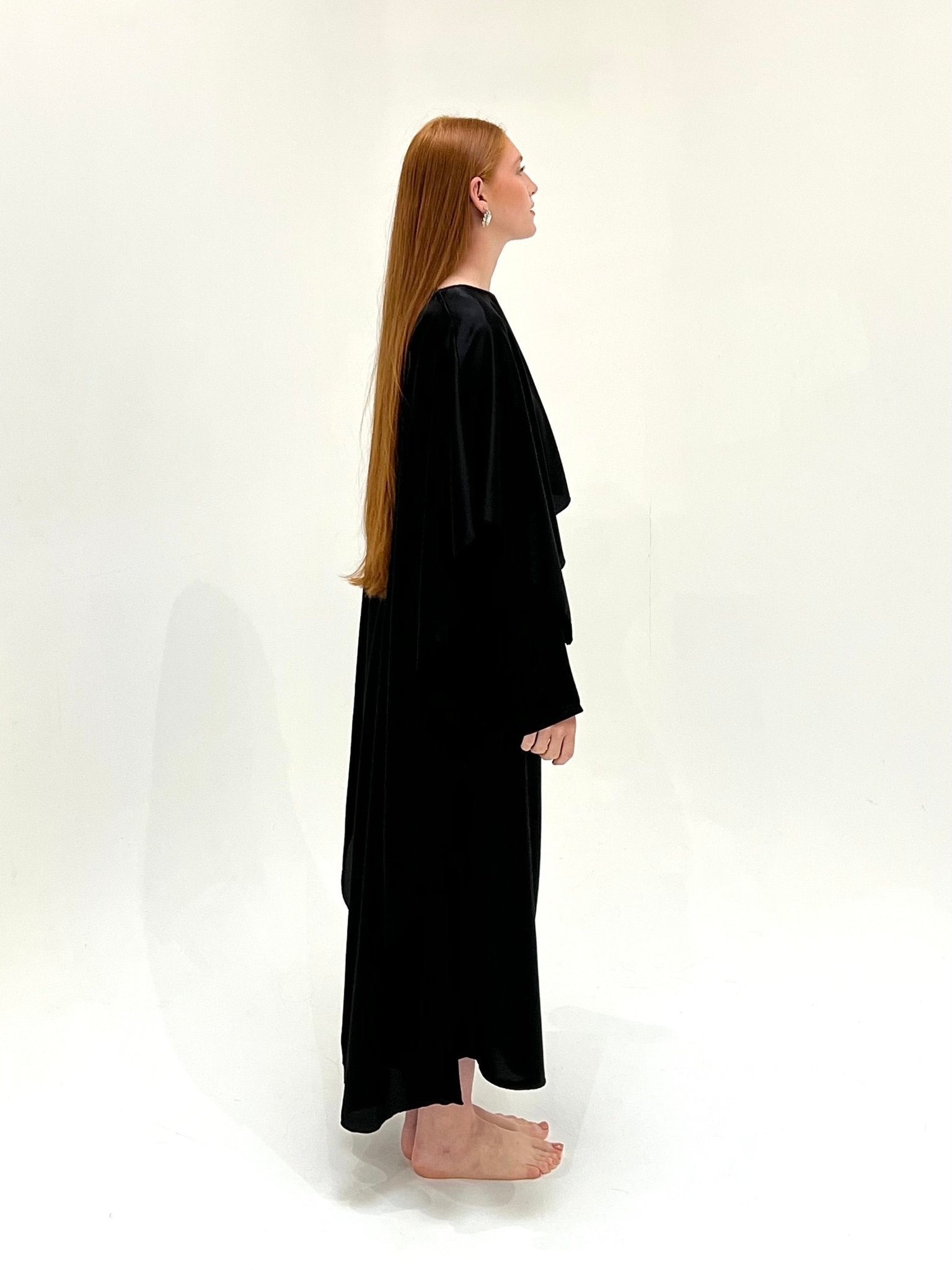 Abaya Cap Orelle Noir - TAHIRA
