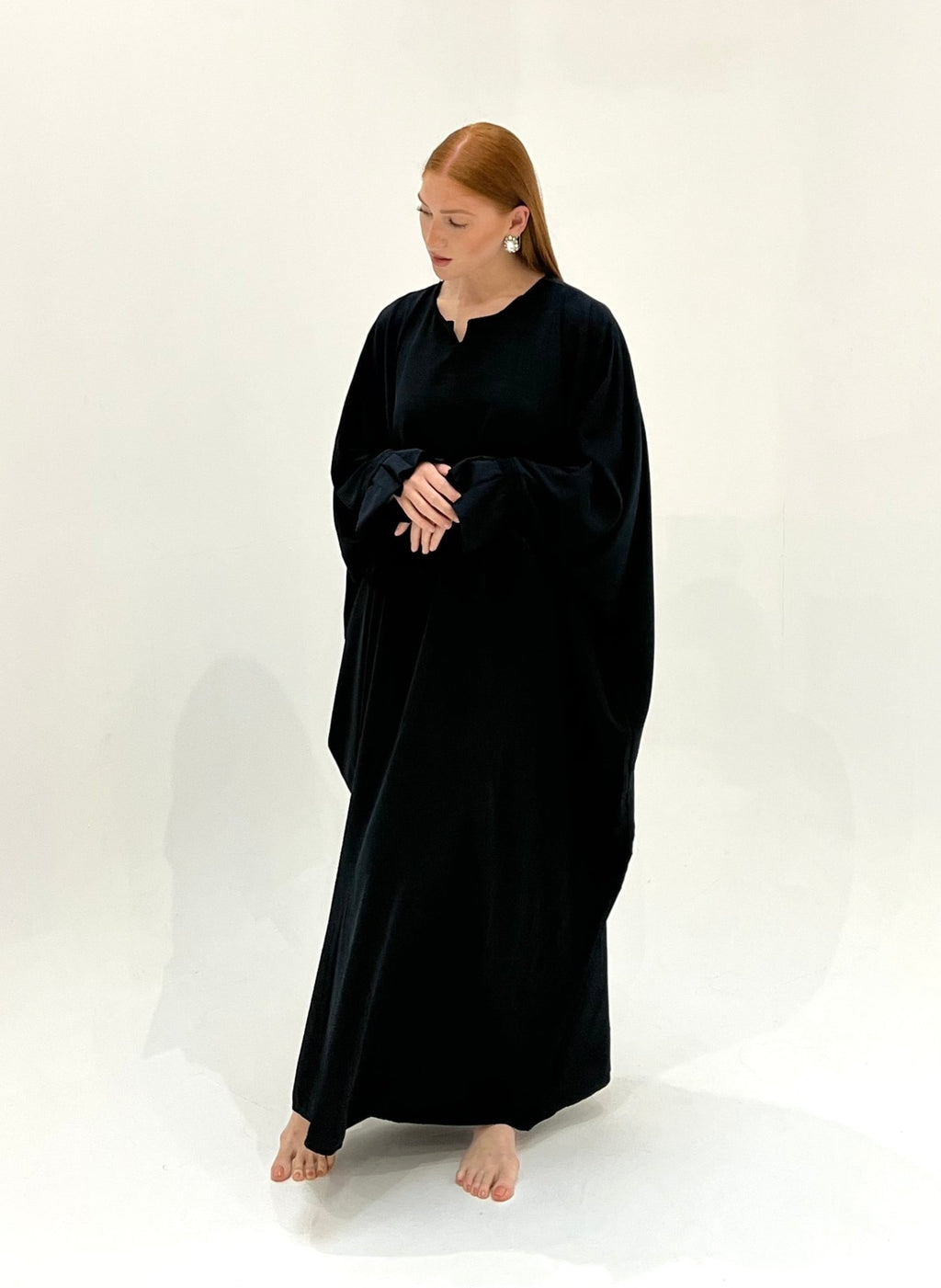 Abaya Emiratie Saoudienne Bleu Nuit - TAHIRA