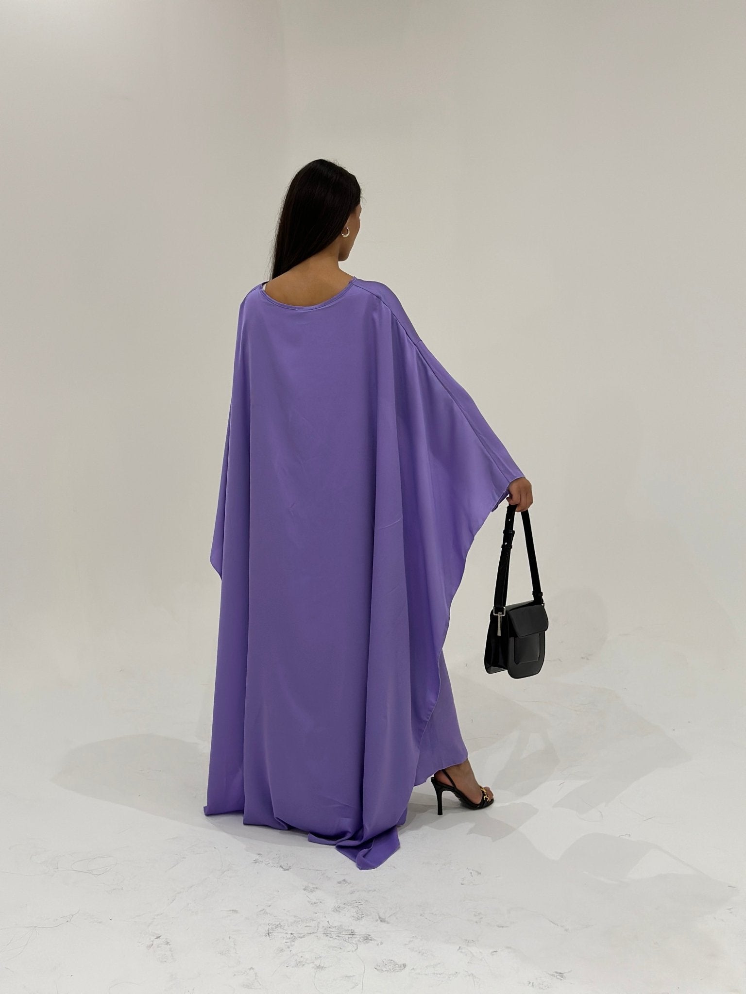 Abaya Féline Violet Lila - TAHIRA