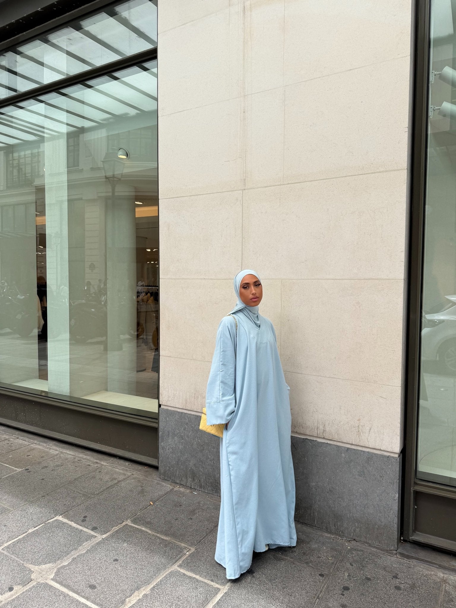 Abaya Norah - Bleu ciel - TAHIRA