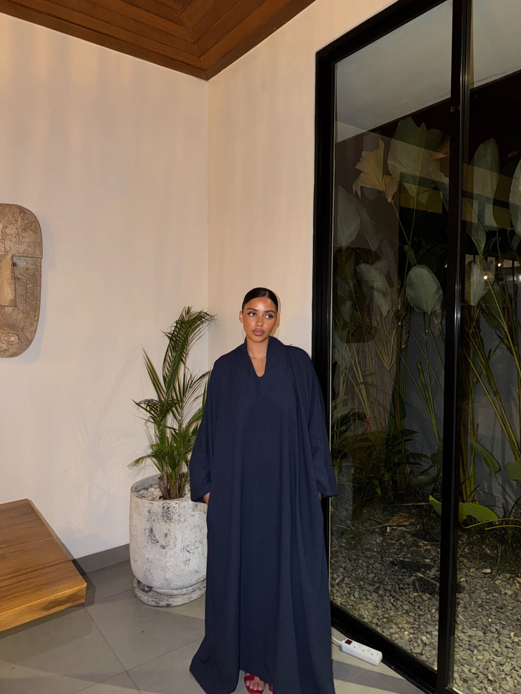 Abaya Norah - Bleu nuit - TAHIRA