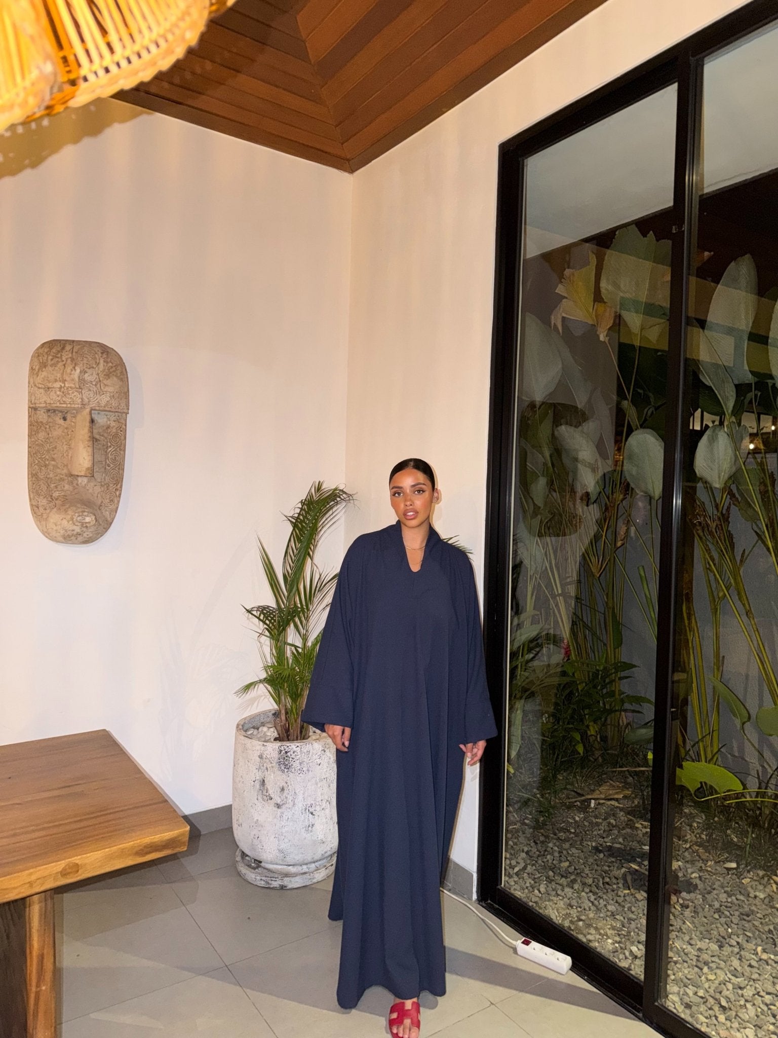 Abaya Norah - Bleu nuit - TAHIRA
