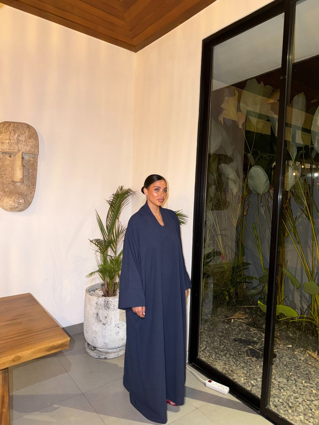 Abaya Norah - Bleu nuit - TAHIRA