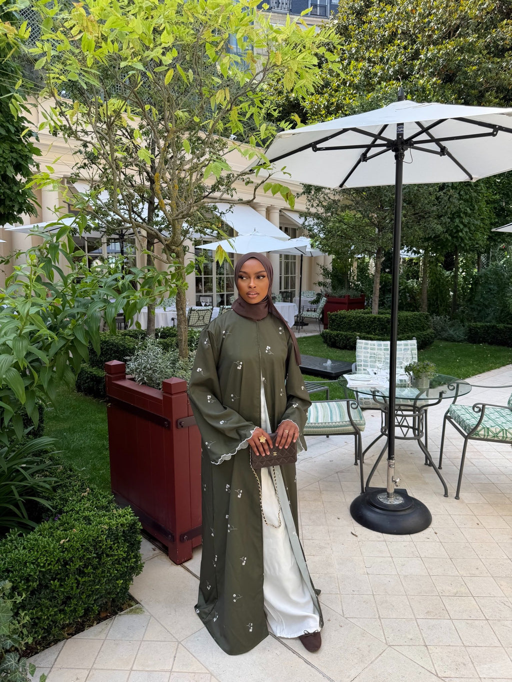 Abaya Nour Kaki - TAHIRA