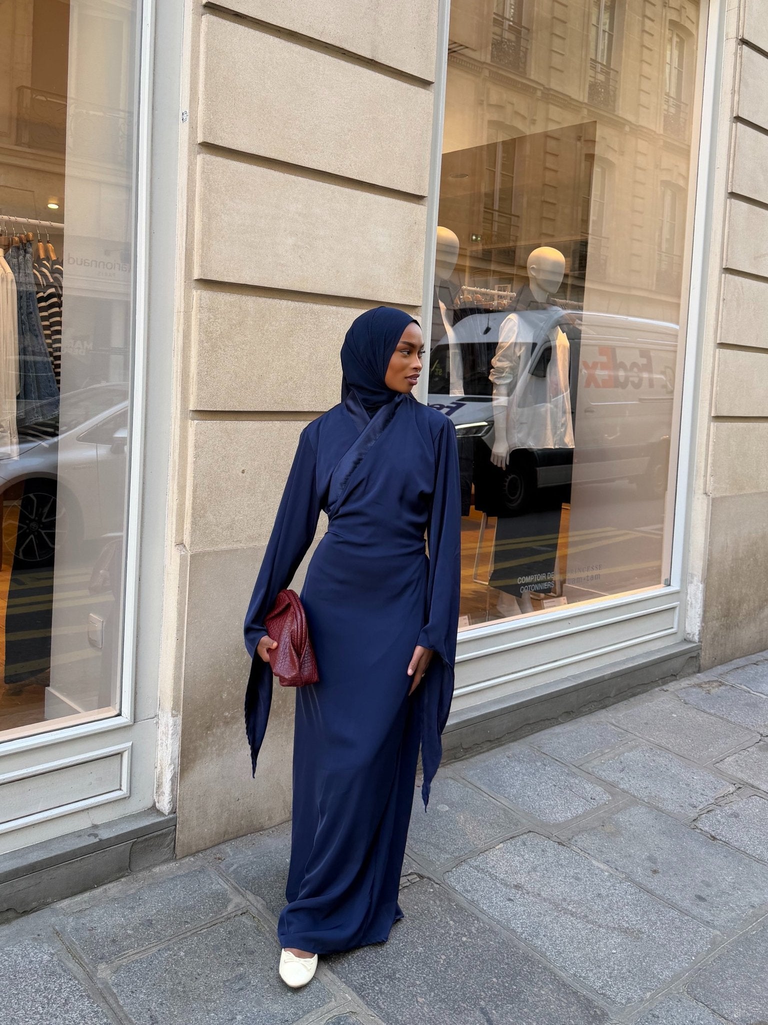 Abaya Orlando - Bleu Nuit - TAHIRA