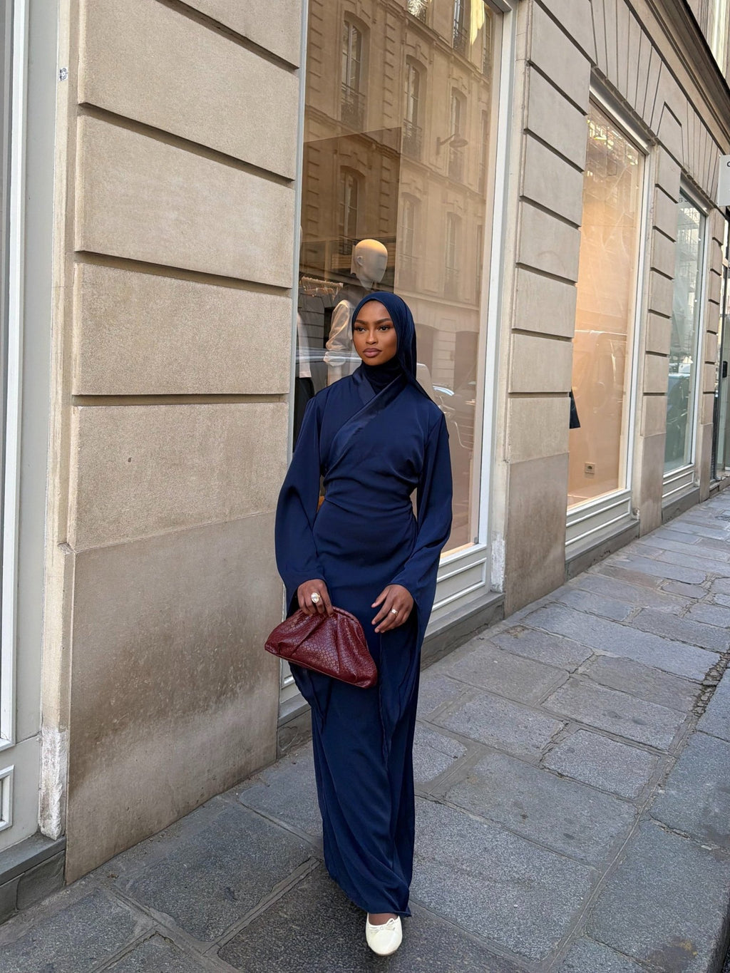 Abaya Orlando - Bleu Nuit - TAHIRA
