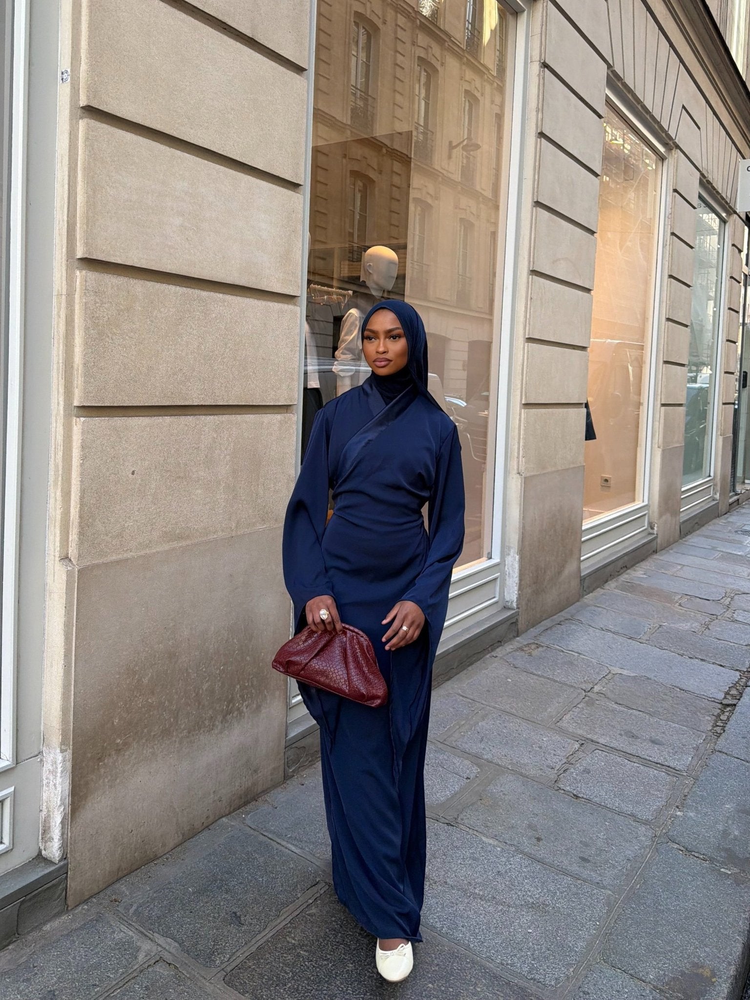Abaya Orlando - Bleu Nuit - TAHIRA