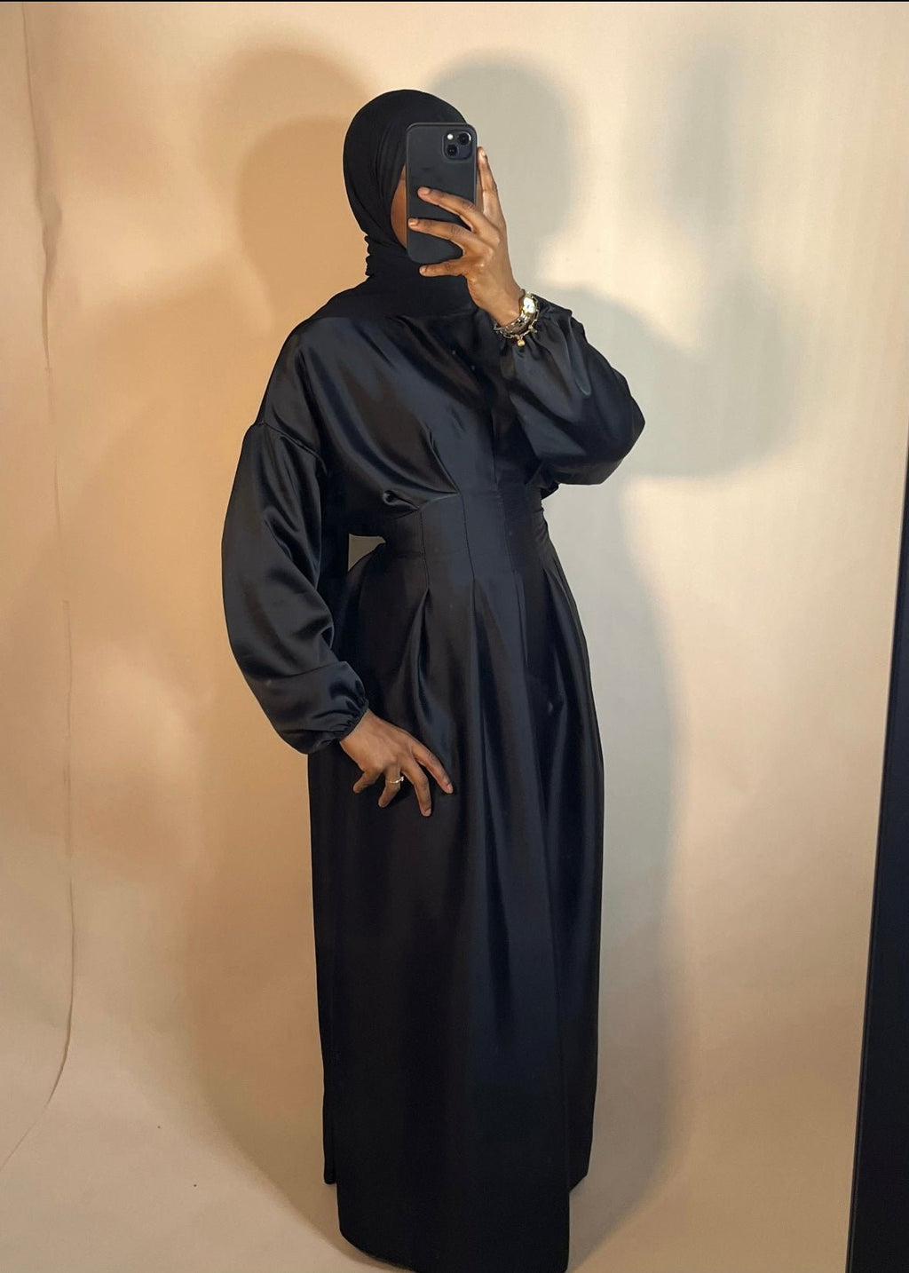 Abaya Satiné Elma - TAHIRA