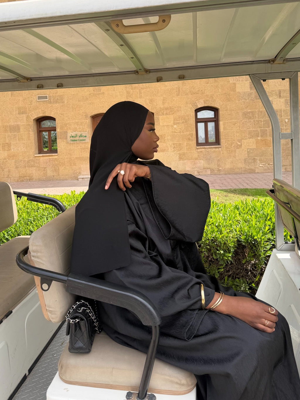 Abaya Tournesol Noir - TAHIRA