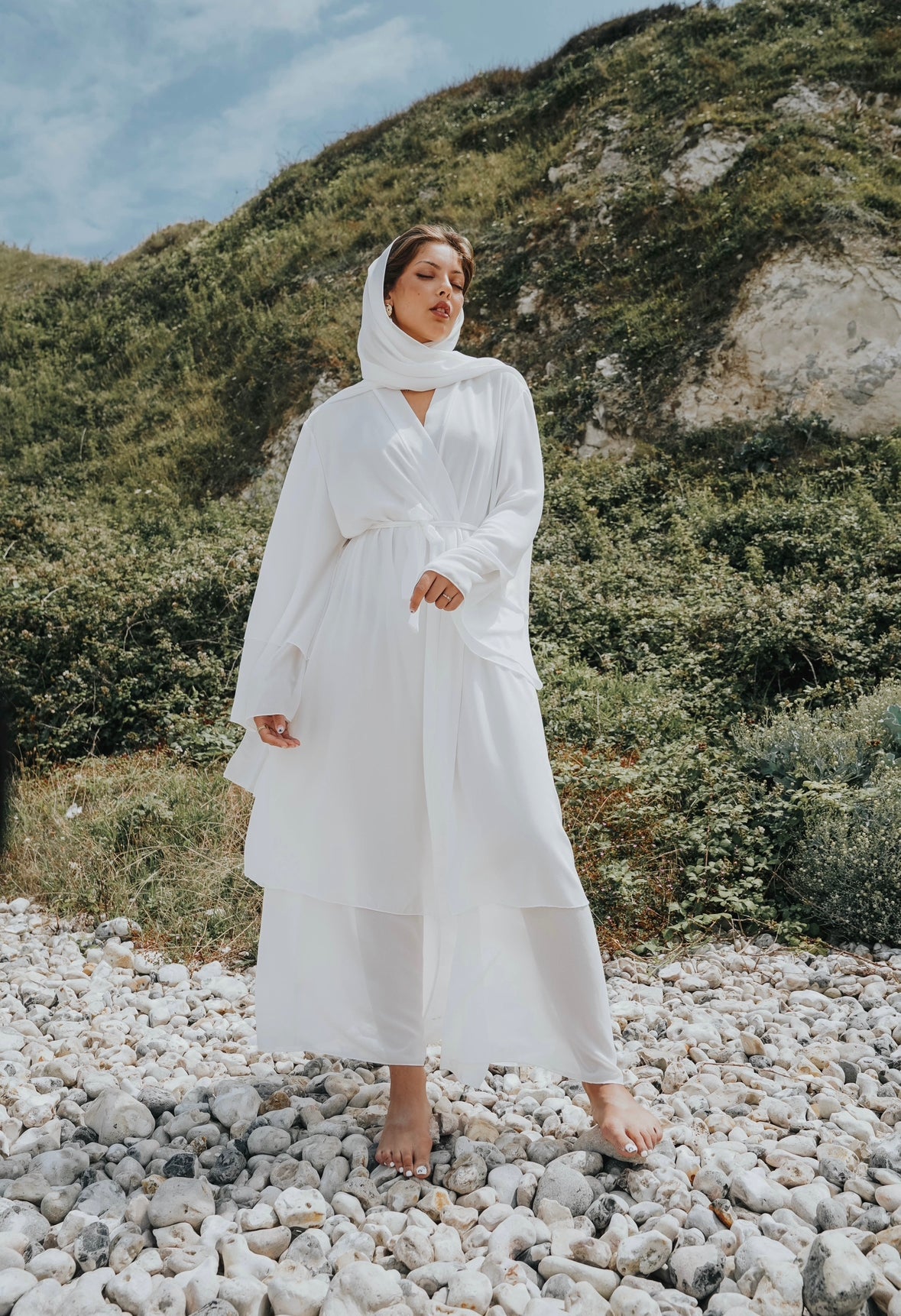 Abaya Valeria Blanc - TAHIRA
