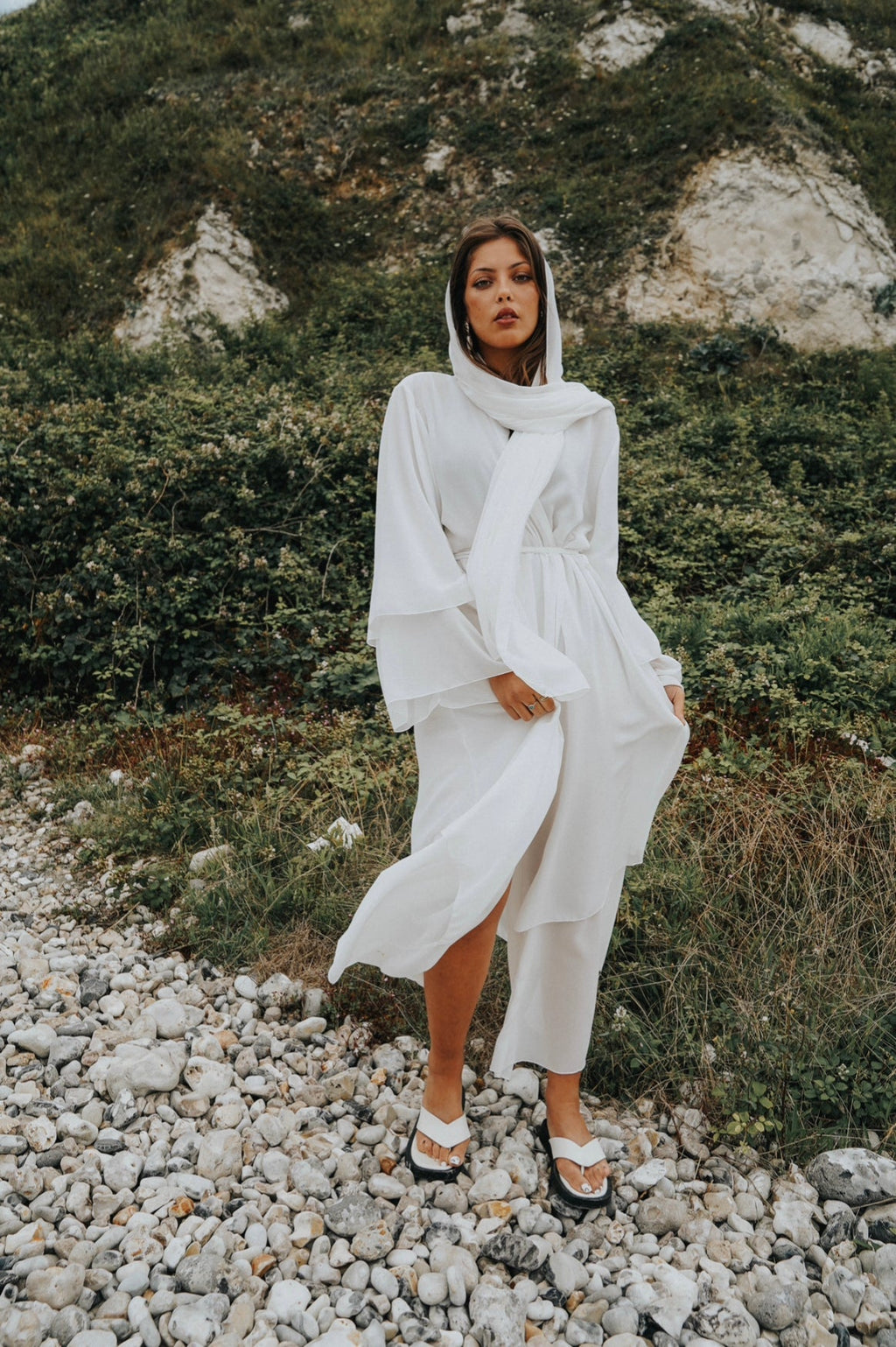 Abaya Valeria Blanc - TAHIRA
