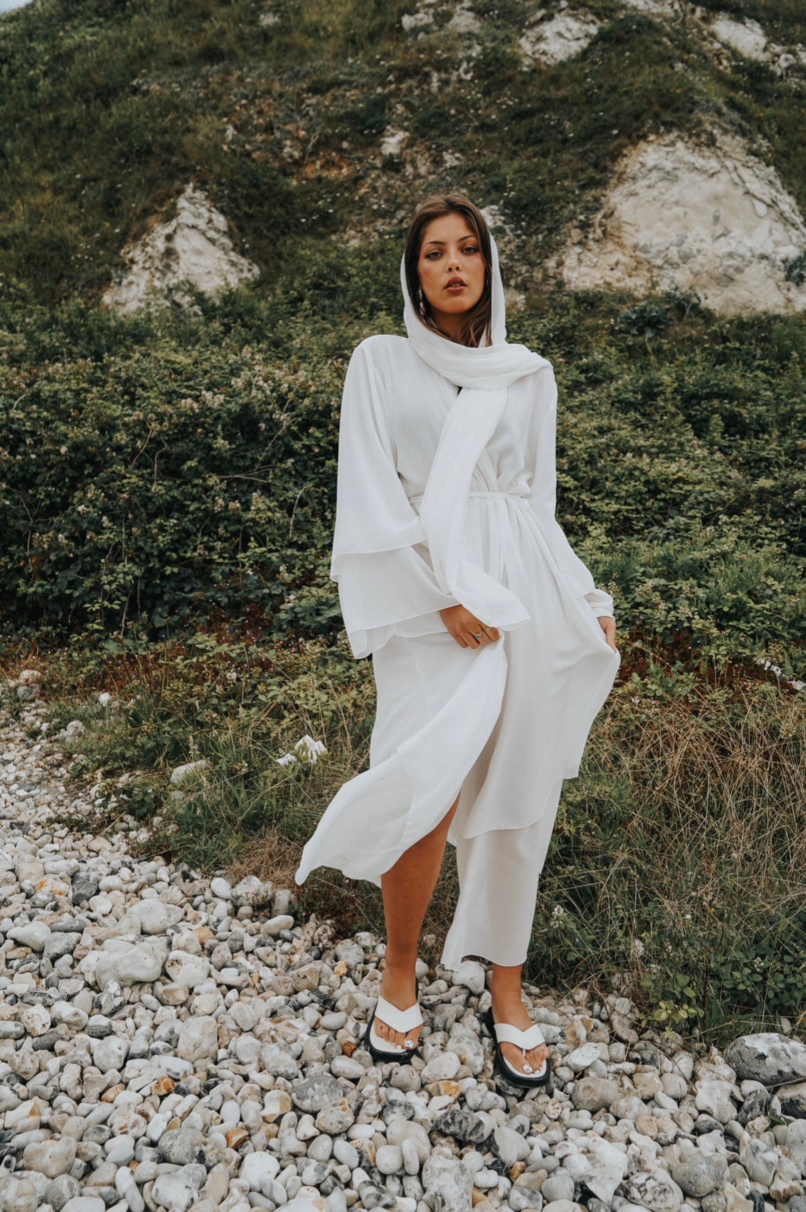 Abaya Valeria Blanc - TAHIRA