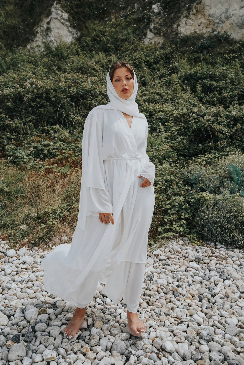 Abaya Valeria Blanc - TAHIRA