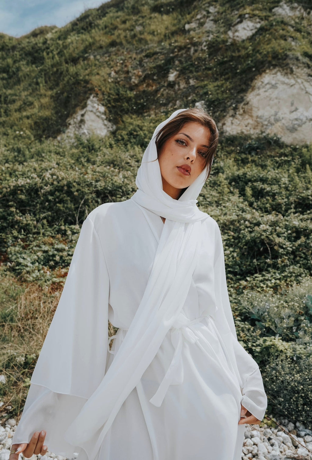 Abaya Valeria Blanc - TAHIRA