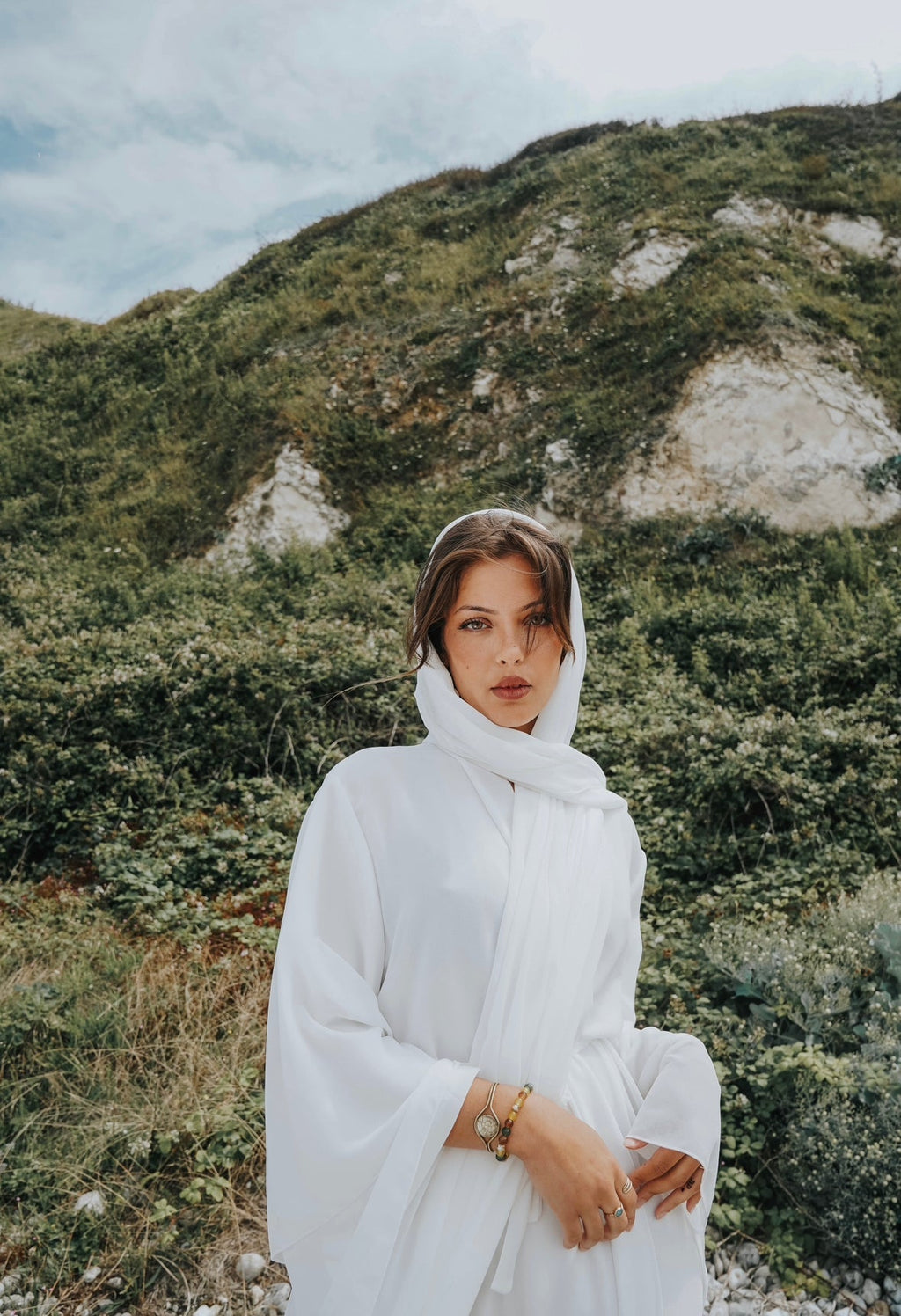 Abaya Valeria Blanc - TAHIRA