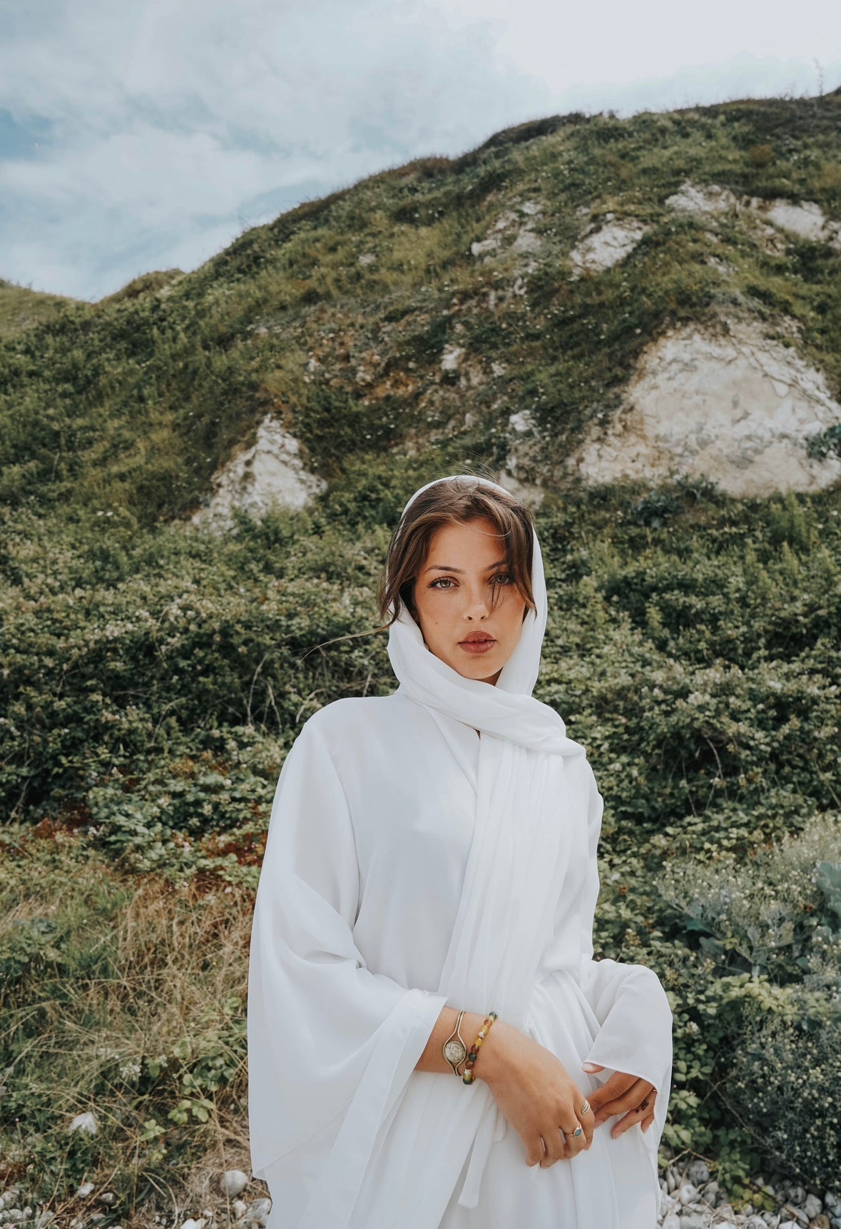 Abaya Valeria Blanc - TAHIRA