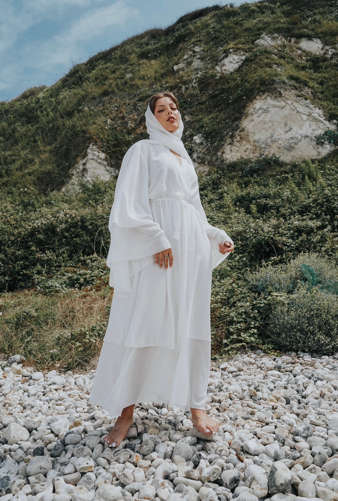 Abaya Valeria Blanc - TAHIRA
