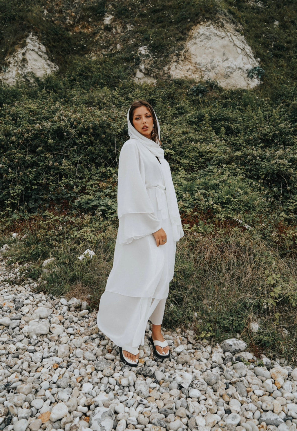 Abaya Valeria Blanc - TAHIRA