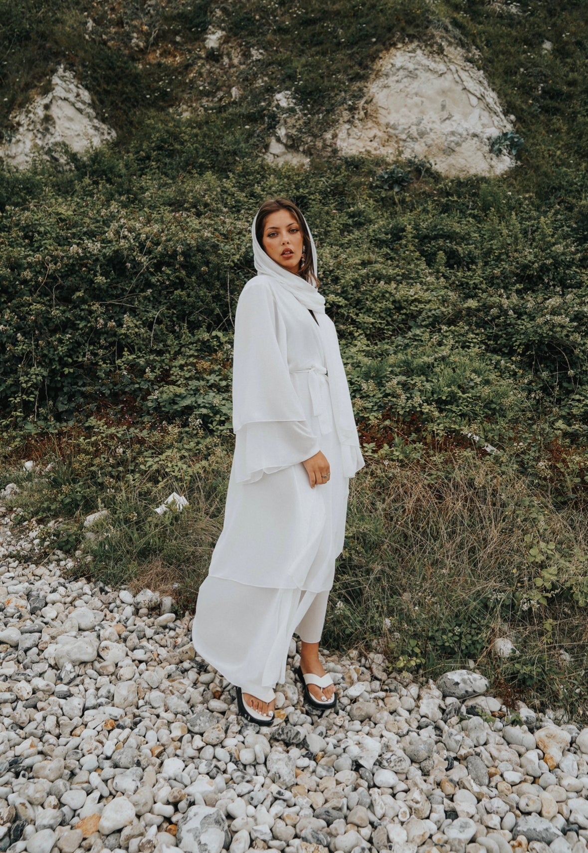 Abaya Valeria Blanc - TAHIRA