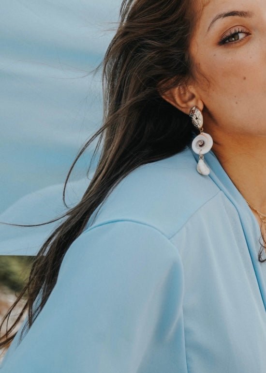 Abaya Valeria Bleu Ciel - TAHIRA