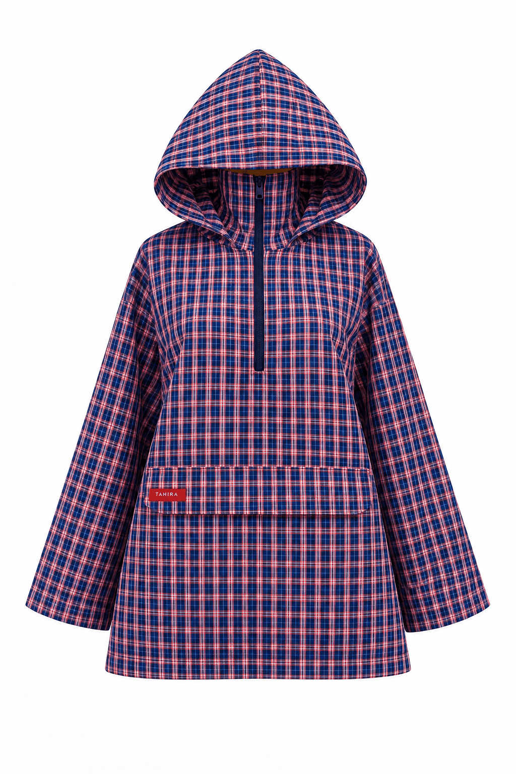 Anorak Amara - Bleu-Rose Carreaux - TAHIRA
