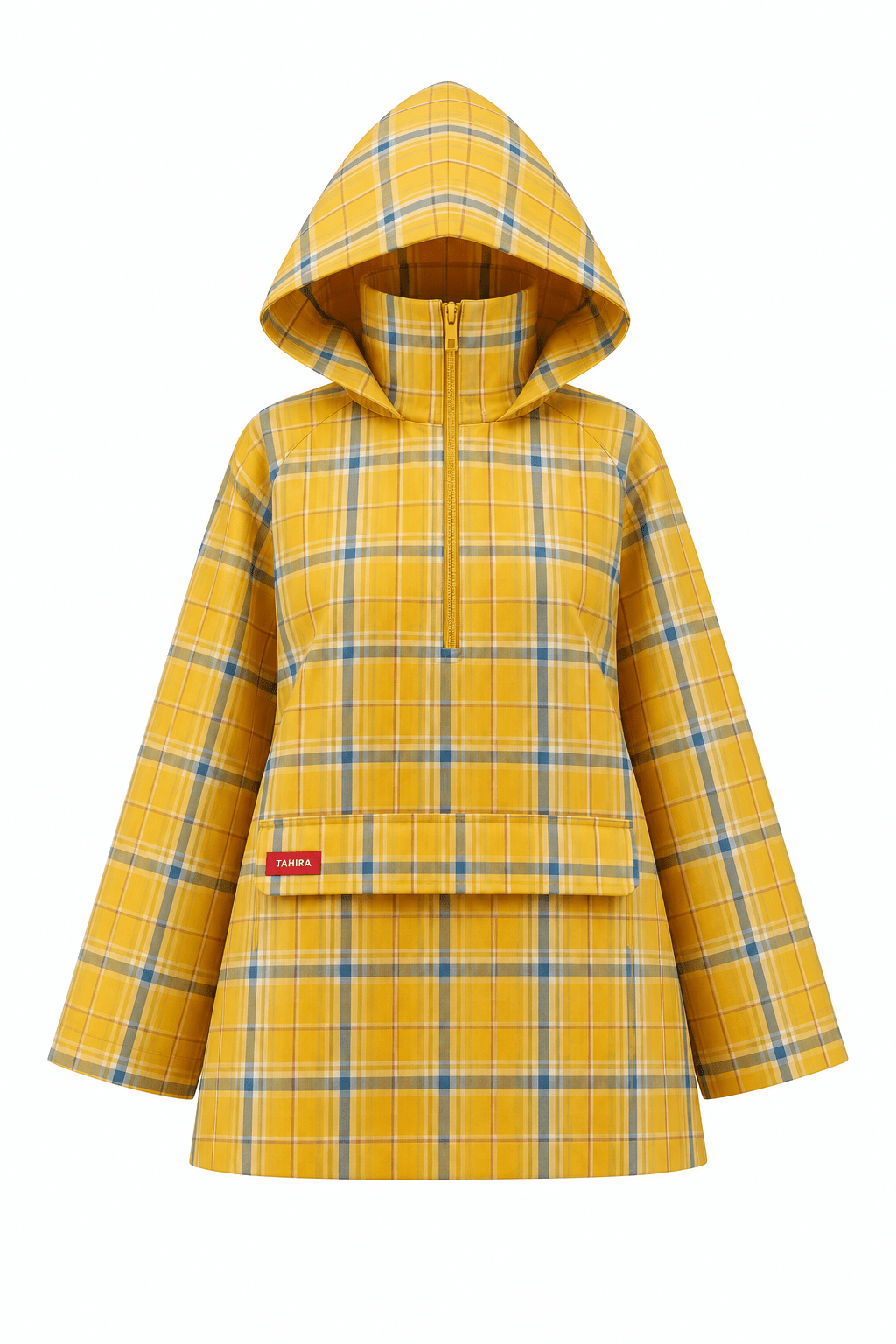 Anorak Amara - Jaune-Bleu Carreaux - TAHIRA