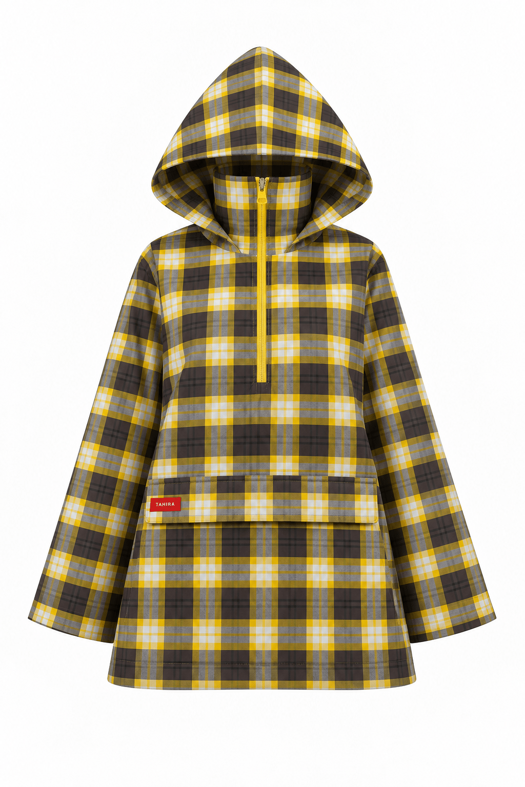 Anorak Amara - Jaune-Marron Carreaux - TAHIRA