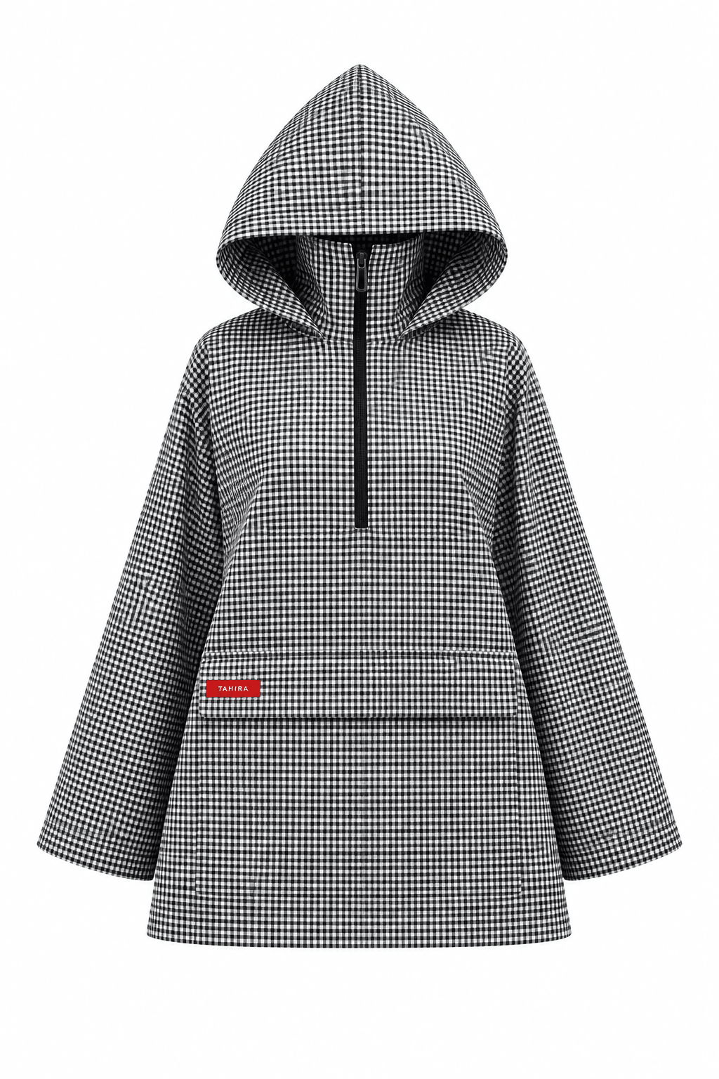 Anorak Amara - Noir-Blanc Vichy - TAHIRA