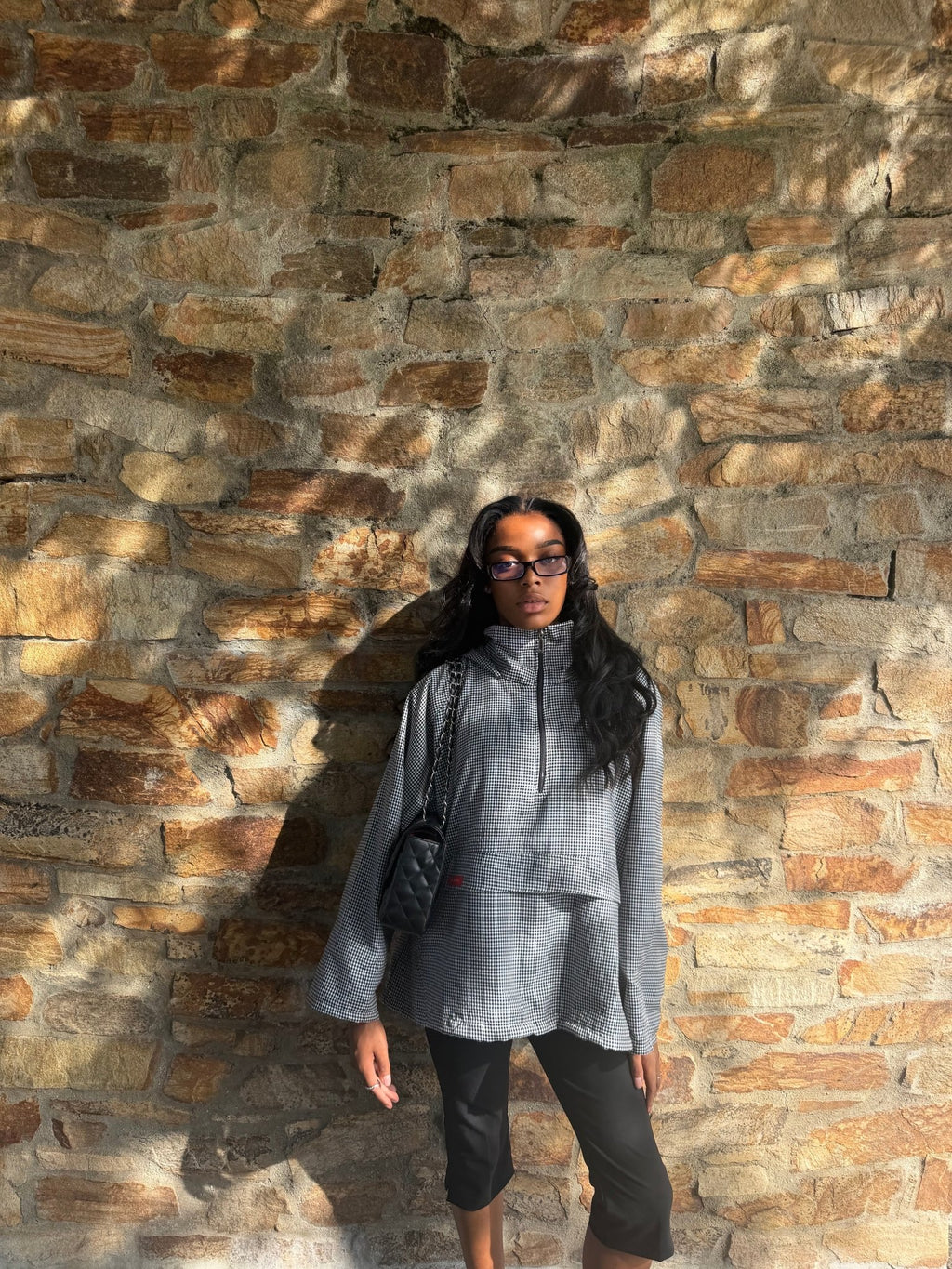 Anorak Amara - Noir-Blanc Vichy - TAHIRA