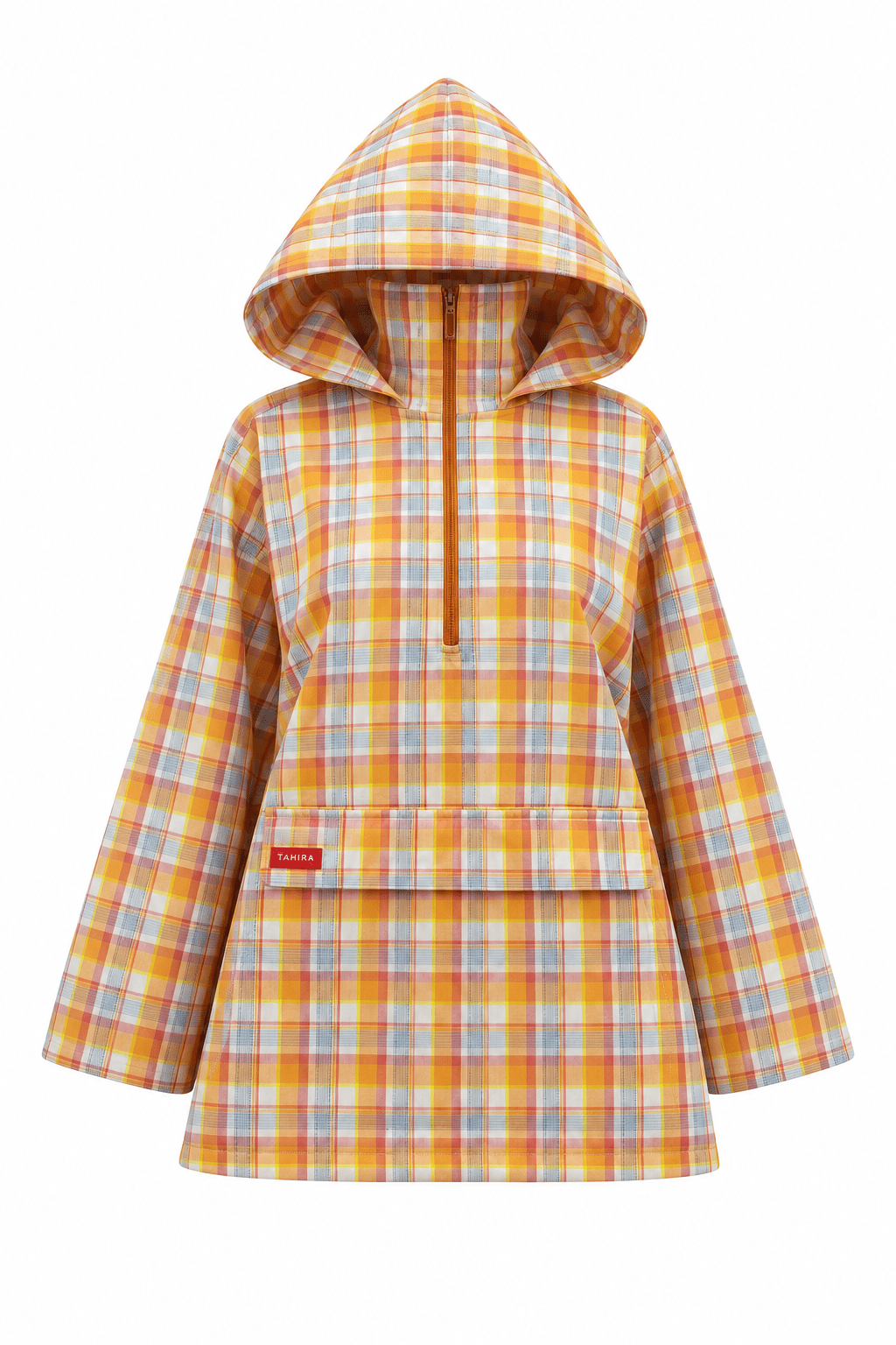 Anorak Amara - Orange-Jaune Carreaux - TAHIRA
