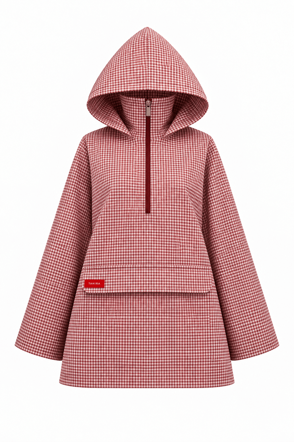 Anorak Amara - Rouge-Blanc Vichy - TAHIRA