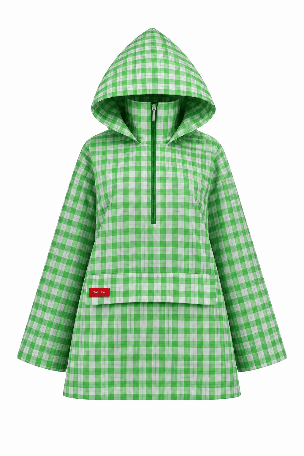 Anorak Amara - Vert-Blanc Carreaux - TAHIRA