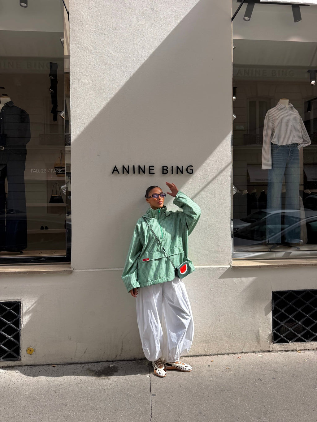 Anorak Amara - Vert-Blanc V2 (Carreaux) - TAHIRA