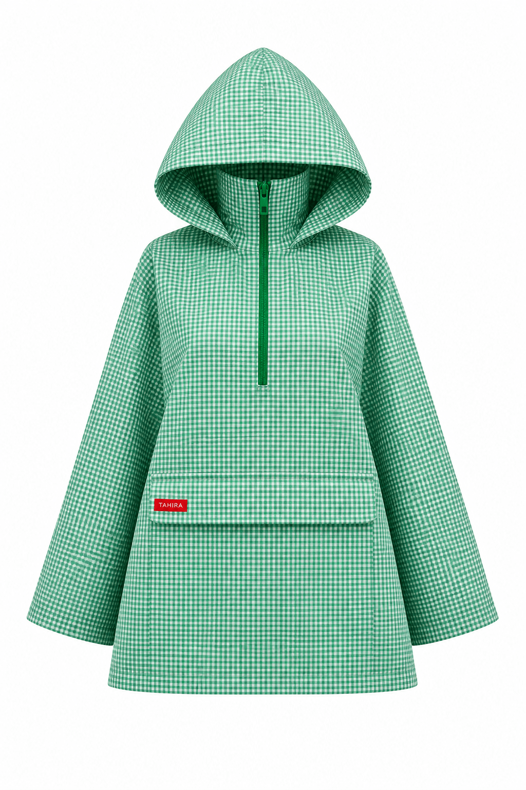 Anorak Amara - Vert-Blanc Vichy - TAHIRA
