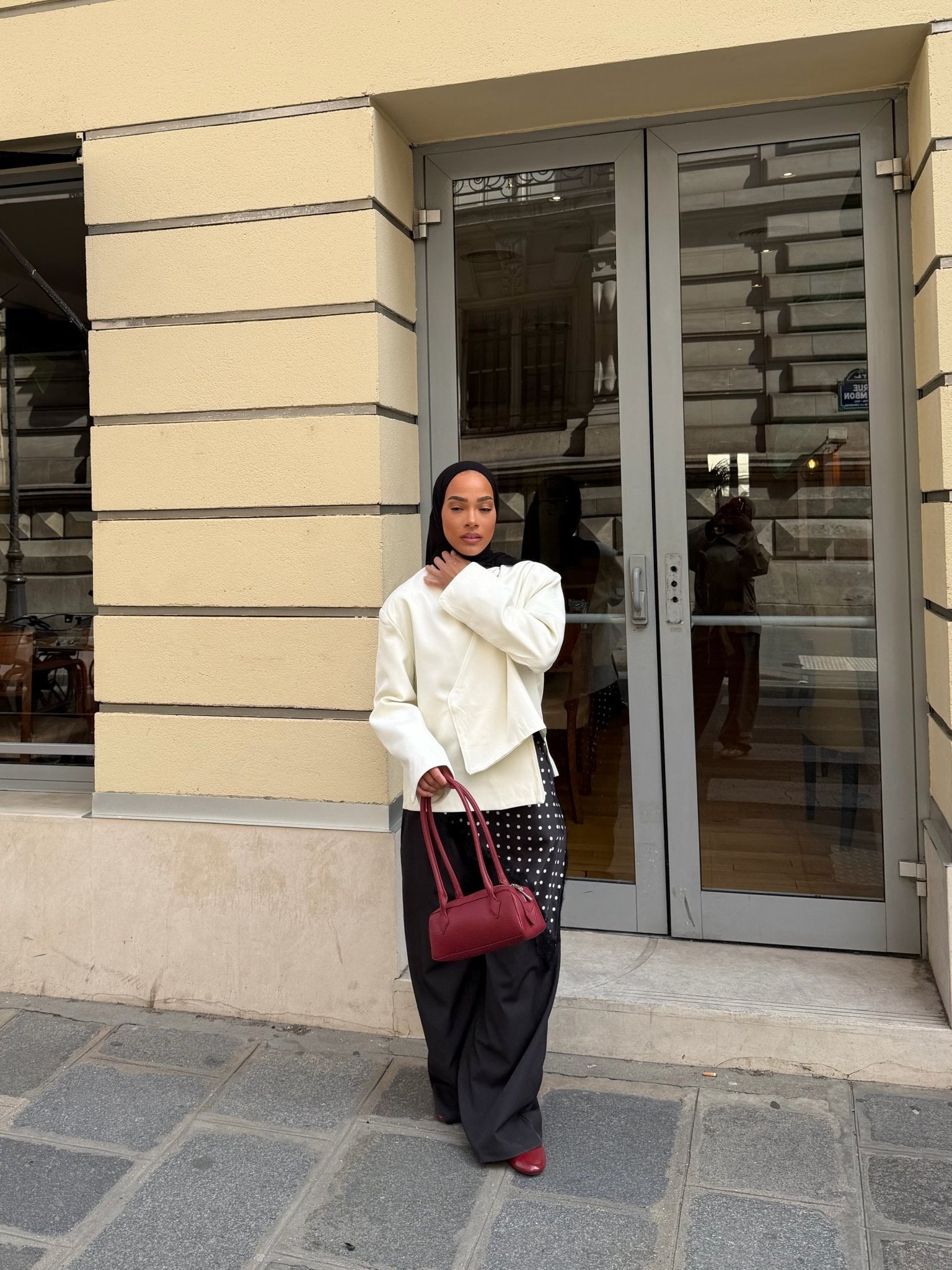 Blazer Oversized London Écru - TAHIRA