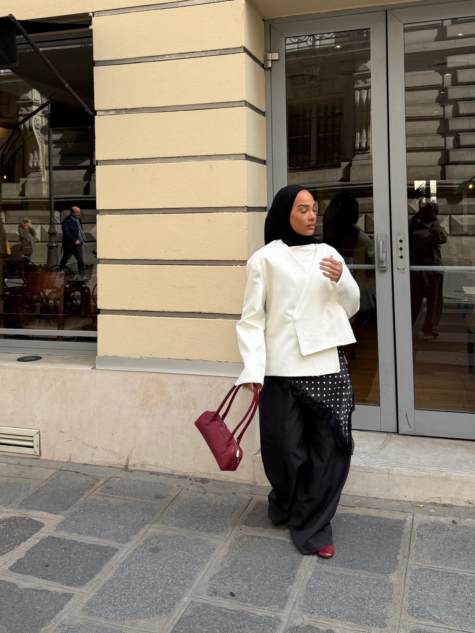 Blazer Oversized London Écru - TAHIRA