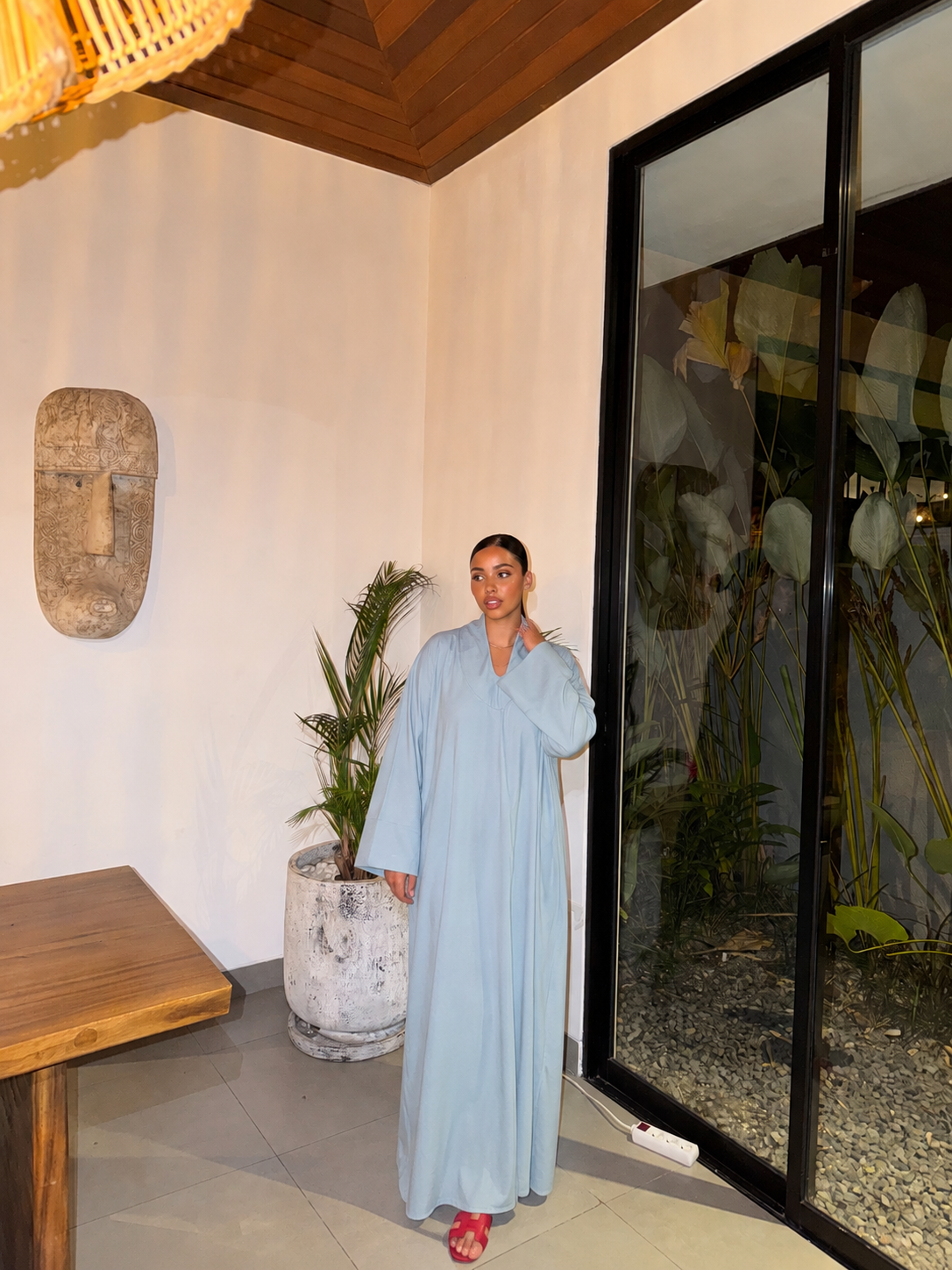 Abaya Norah - Bleu ciel