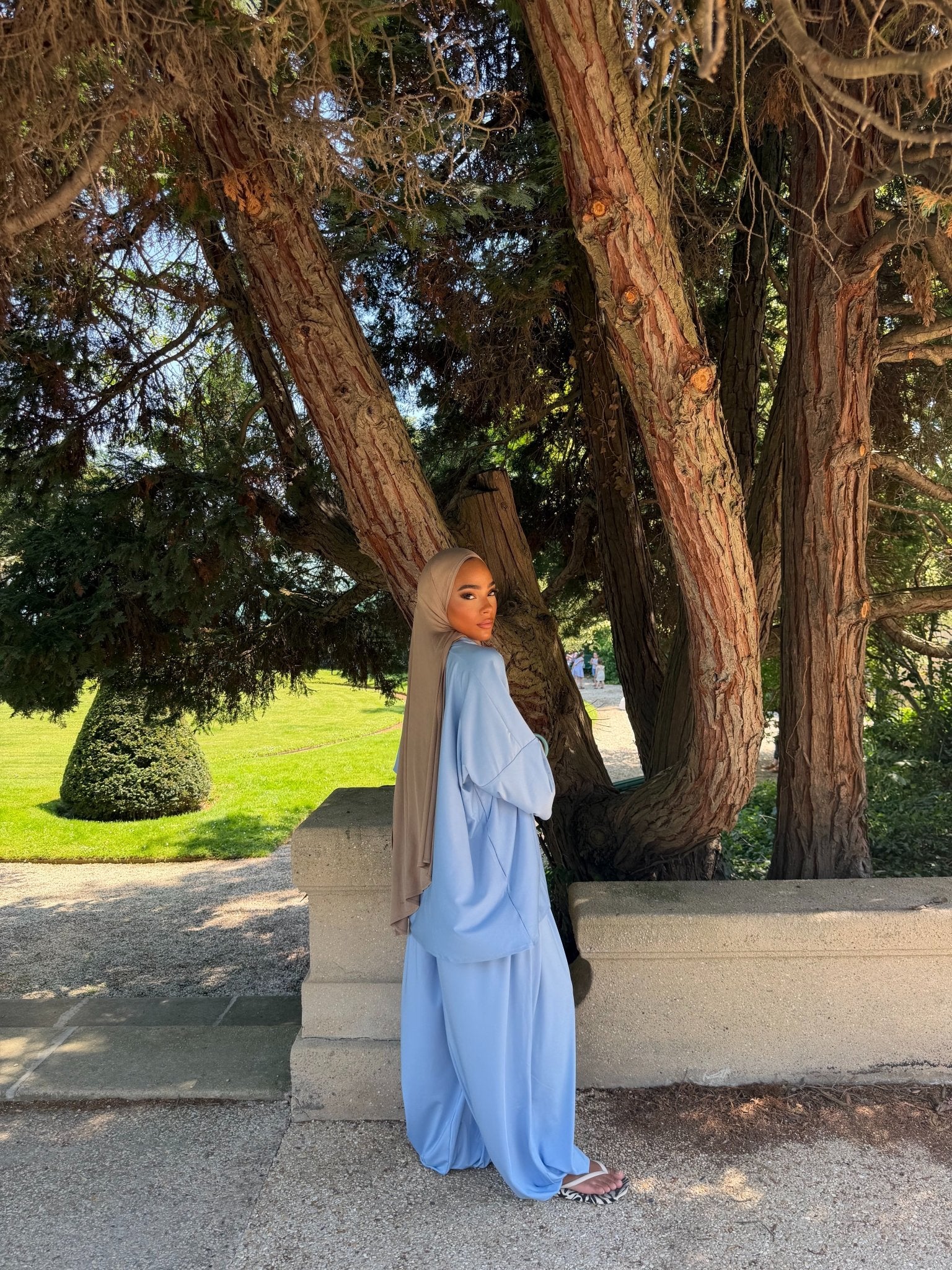 Burkini polo Lina Bleu ciel - TAHIRA