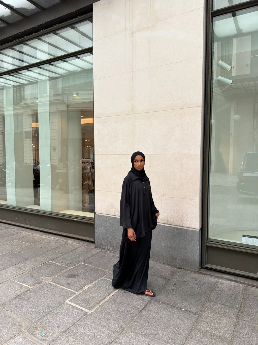 Burkini polo Lina Noir - TAHIRA