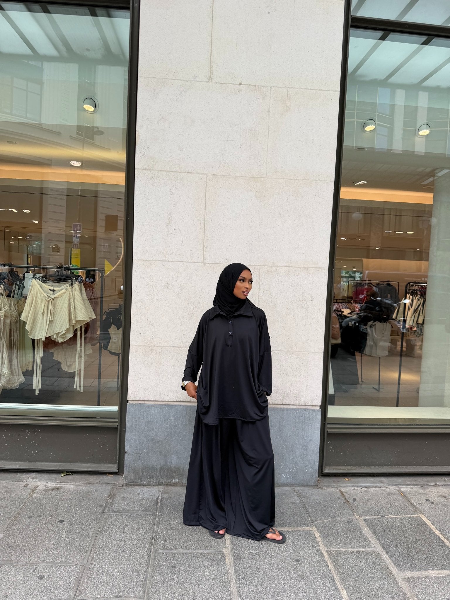 Burkini polo Lina Noir - TAHIRA