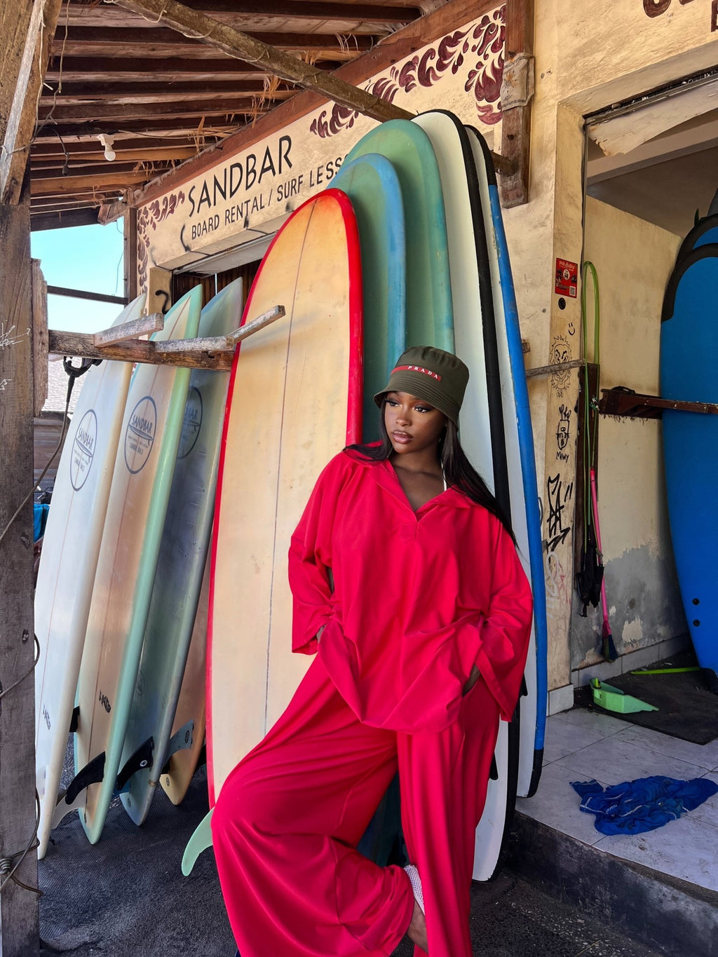 Burkini polo Lina Rouge - TAHIRA