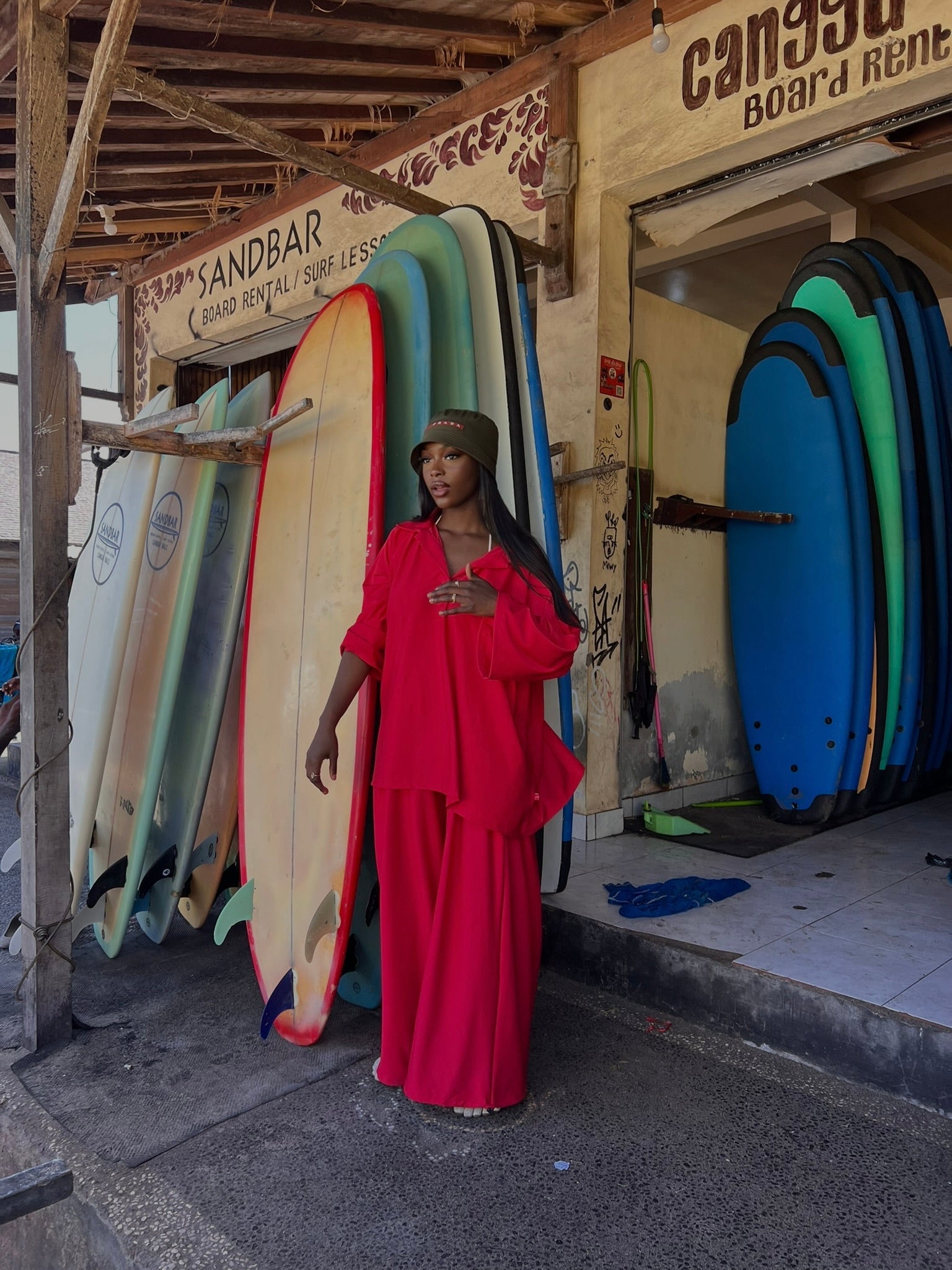 Burkini polo Lina Rouge - TAHIRA