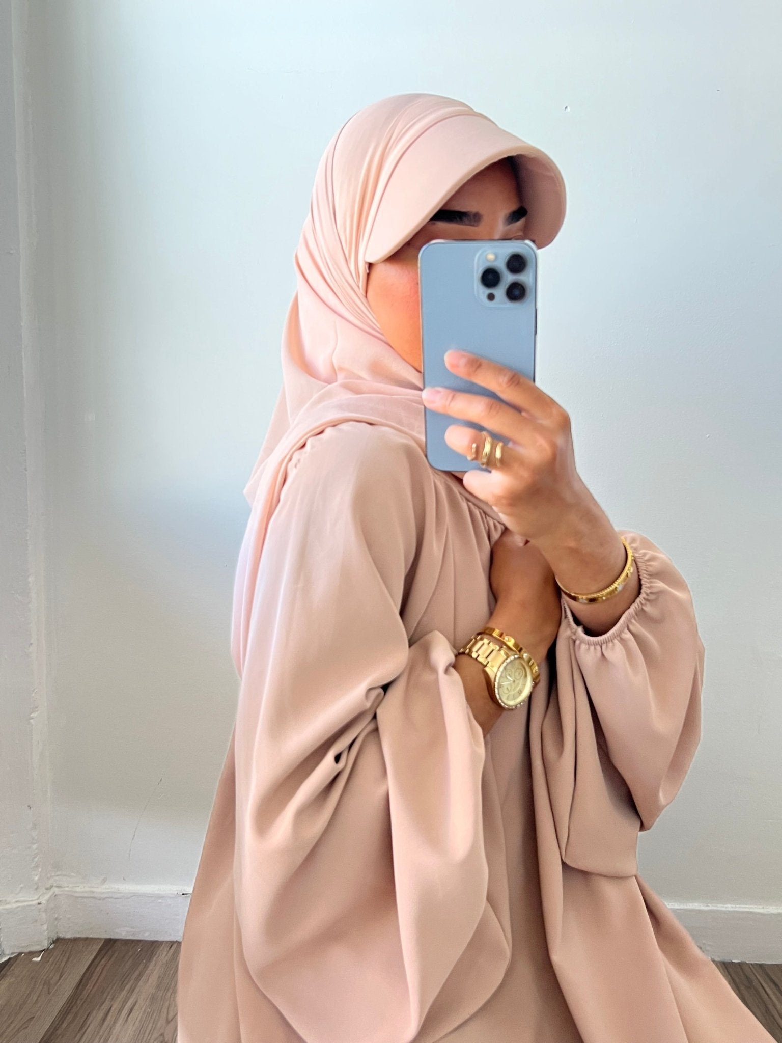 Casquette Hijab Beige Rosé - TAHIRA