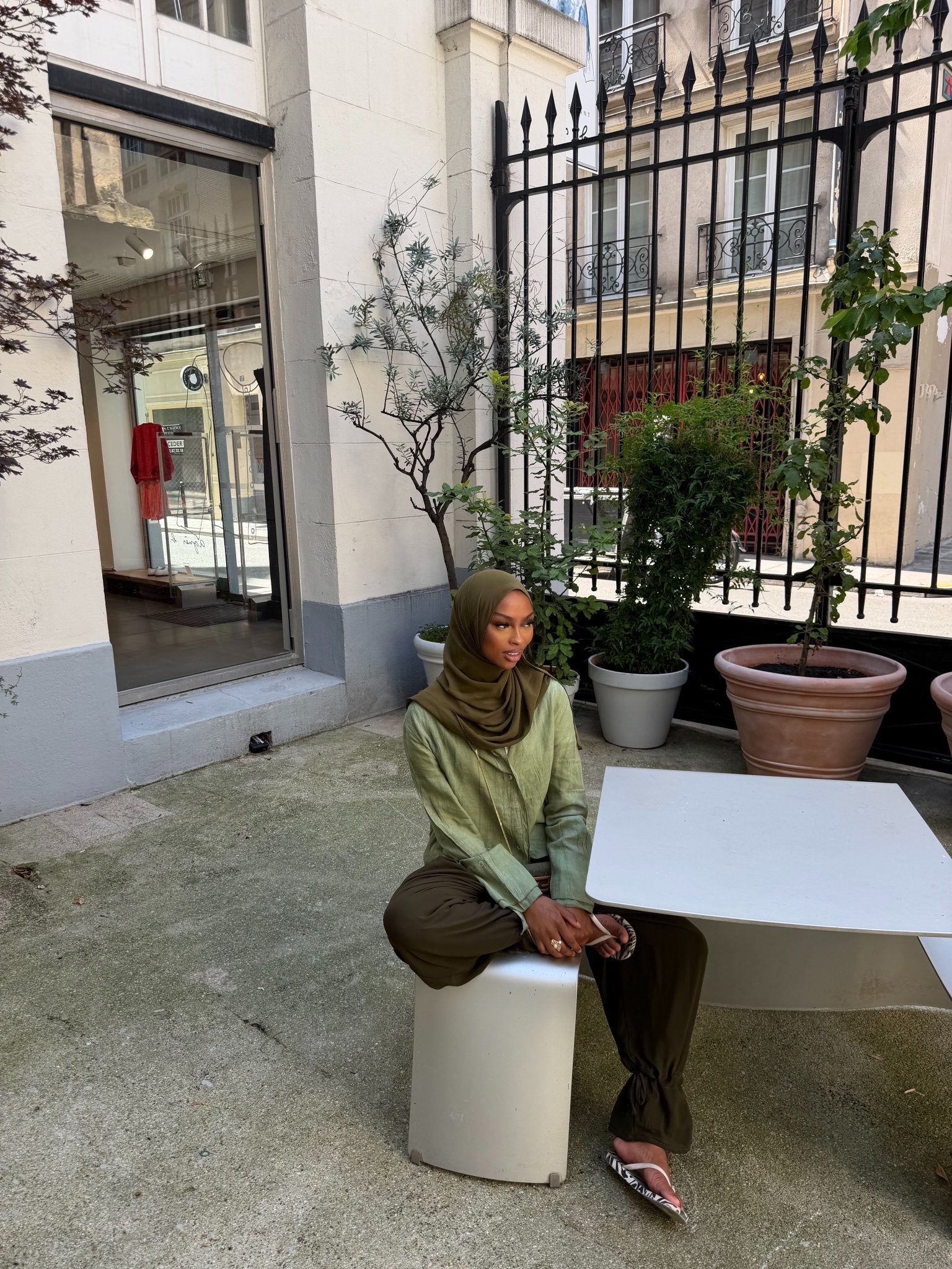 Chemise Augustine - Kaki - TAHIRA