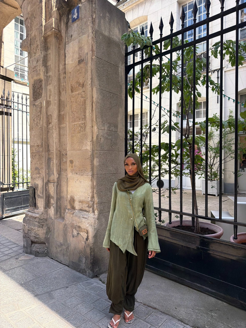 Chemise Augustine - Kaki - TAHIRA
